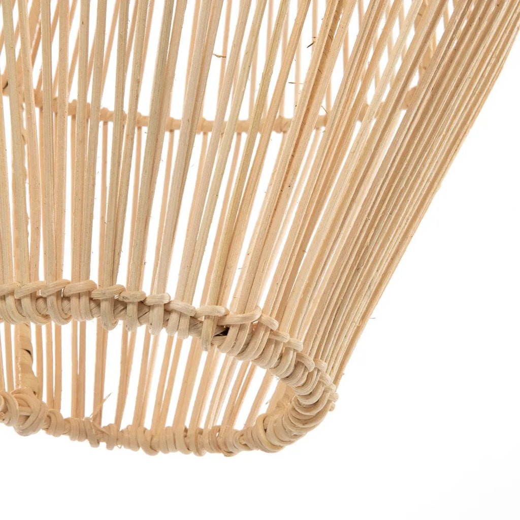 Suspension en rotin flacon – Naturel ajouré – H60 cm