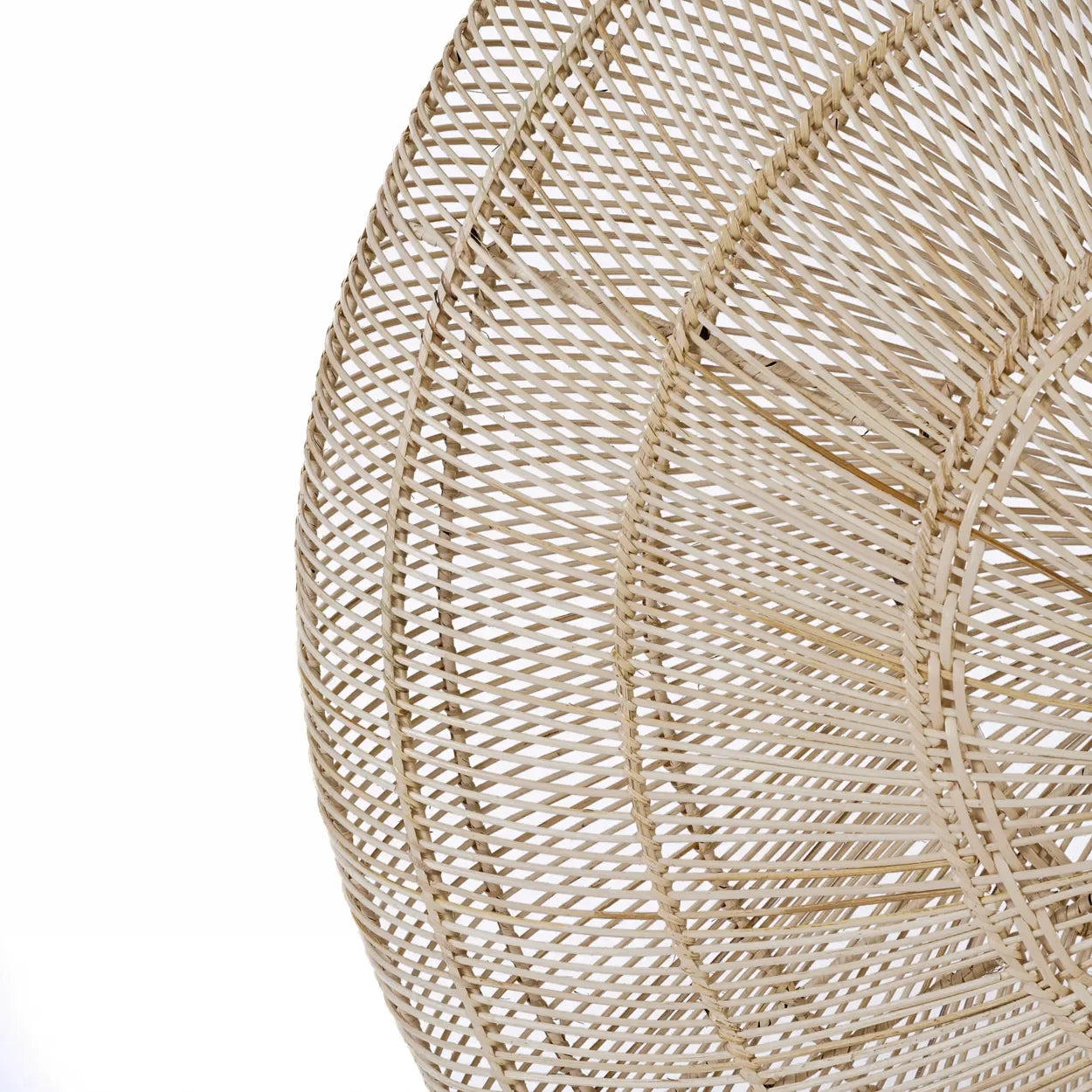 Sphère en rotin tissée pour suspension artisanale naturelle de 110 cm