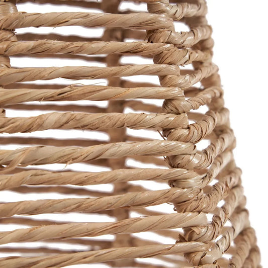 Abat-jour en fibre naturelle tissée pour suspension en rotin naturel 20 cm design minimaliste