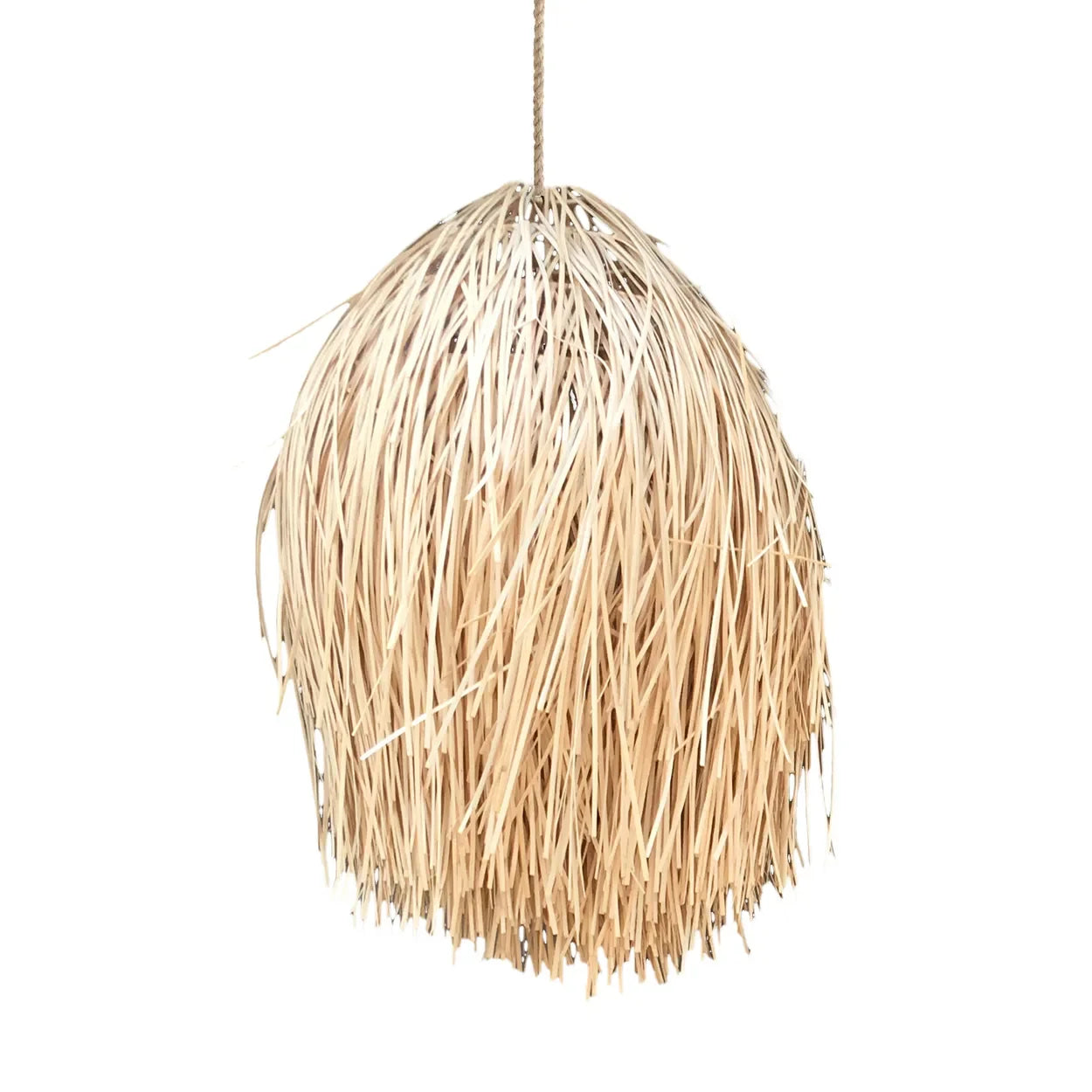 Suspension en rotin naturel 45x75 cm pour salon ou chambre