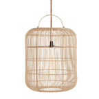 Suspension en rotin naturel 50×60 cm forme arrondie