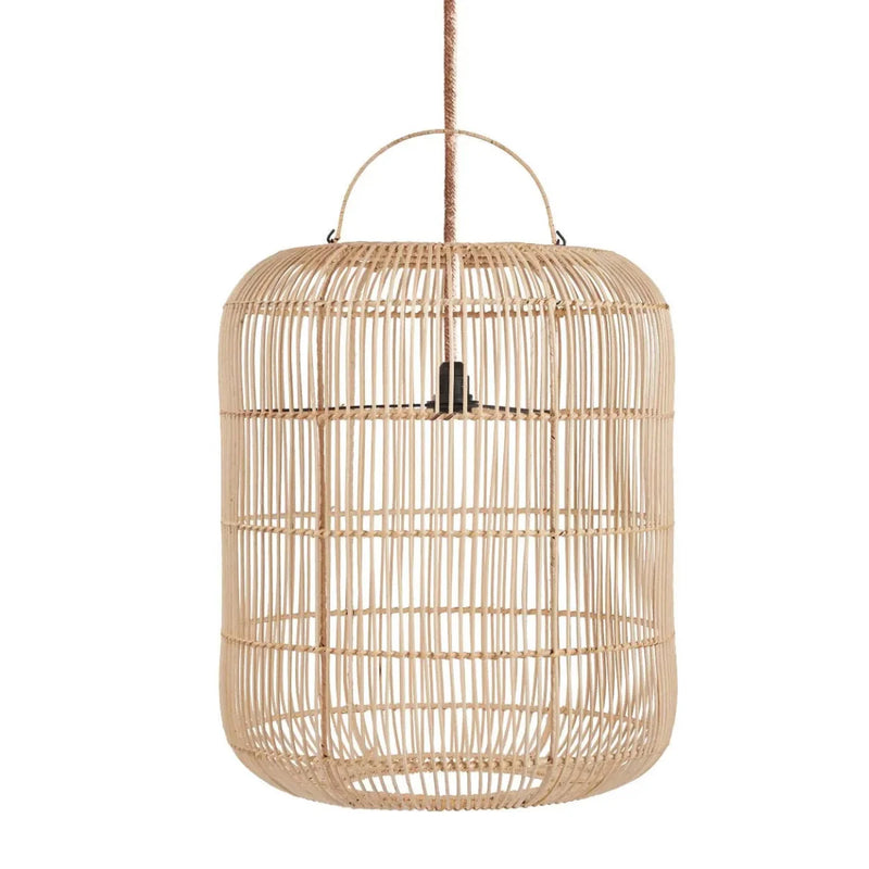 Suspension en rotin naturel 50×60 cm forme arrondie