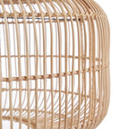 Suspension en rotin naturel 55 cm ronde artisanale