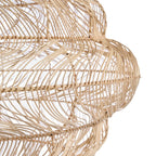 Abat-jour en rotin naturel ajouré forme nuage Ø102 cm
