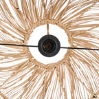 Suspension rotin naturel ajouré forme nuage Ø102 cm