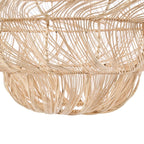 Panier en rotin naturel ajouré forme nuage, Ø102 cm, beige avec motifs fluides