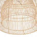 Suspension en rotin naturel forme cloche ajourée Ø82 cm