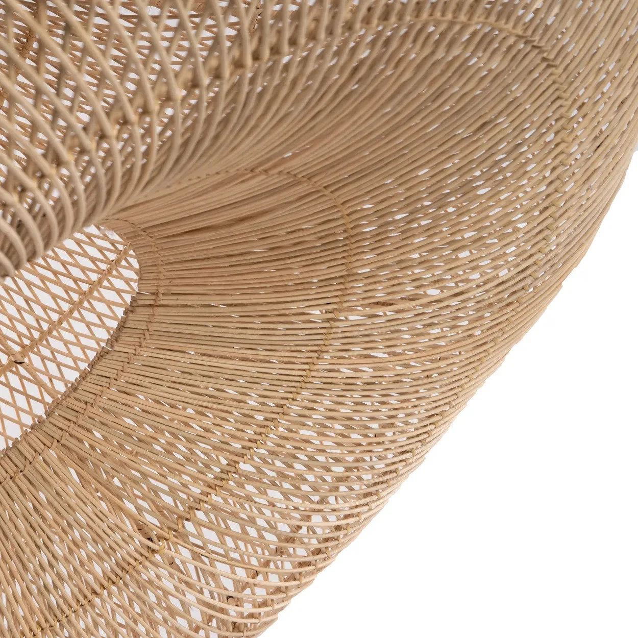 Suspension en rotin naturel forme cloche Ø75 cm