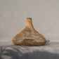Vase en rotin naturel forme cloche, tressé, couleur brun clair, décoration élégante
