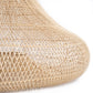Abat-jour suspendu en rotin naturel forme cloche pour suspension Ø75 cm