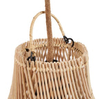 Suspension en rotin naturel tressé forme ovale – Ø20 cm