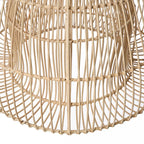 Abat-jour en rotin naturel tressé, forme cloche cylindrique Ø57 cm