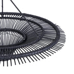 Suspension rotin noir - Ø60 cm