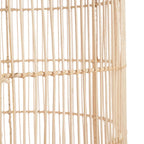 Suspension en rotin tressé beige cylindrique avec anse – Ø50 cm