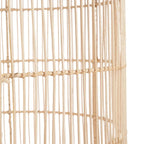 Suspension en rotin tressé beige cylindrique avec anse de Ø50 cm