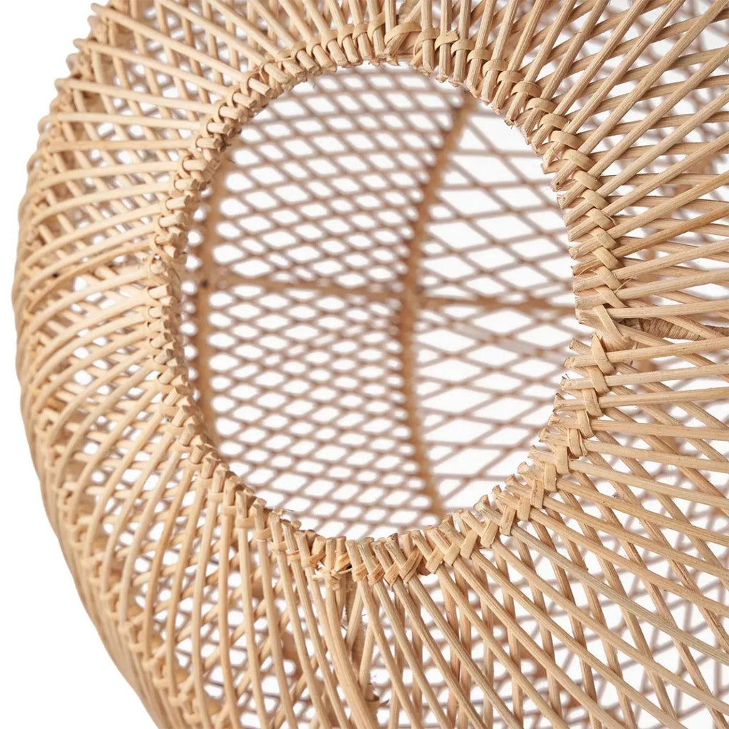 Suspension en rotin tressé – Forme bulle naturelle – Ø30 cm