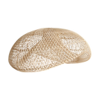 Suspension en rotin tressé beige forme organique Ø75 cm