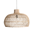 Suspension en rotin tressé naturel forme dôme – Ø57 cm