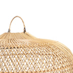 Suspension en rotin tressé naturel forme sphérique – Ø60 cm