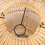 Suspension en rotin tressé naturel forme sphérique – Ø60 cm