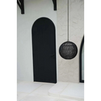 Suspension en rotin tressé – Noir ajouré – Ø50 cm