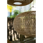 Luminaire en rotin naturel suspendu sphère de 50 cm pour une décoration élégante