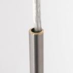 Tube en métal avec câble inséré pour Suspension tambour tissu noir intérieur doré