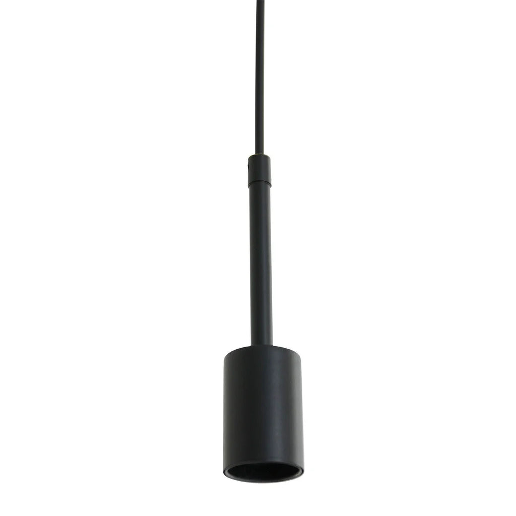 Suspension en verre ambré avec ampoule apparente, usine de lumière cylindrique noire
