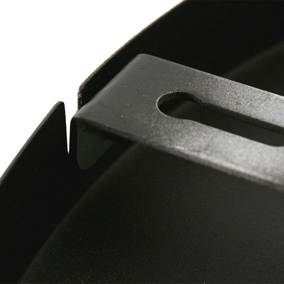 Support en métal noir avec trou rectangulaire pour suspension en verre ambré et laiton