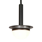 Luminaire suspendu industriel en verre fumé noir avec 12 globes sphériques Ø60 cm