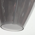 Contenant translucide gris en verre fumé noir pour cuisine ou salle à manger