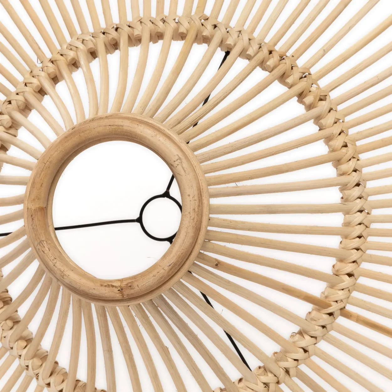 Suspension XXL en rotin naturel 110 cm