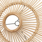 Suspension XXL en rotin naturel 110 cm