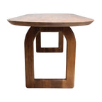 Table à manger en bois de manguier brun 240x90 cm pieds ouverts