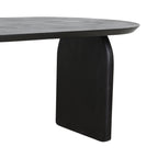Table à manger moderne en manguier noir, pieds asymétriques, 200x90 cm