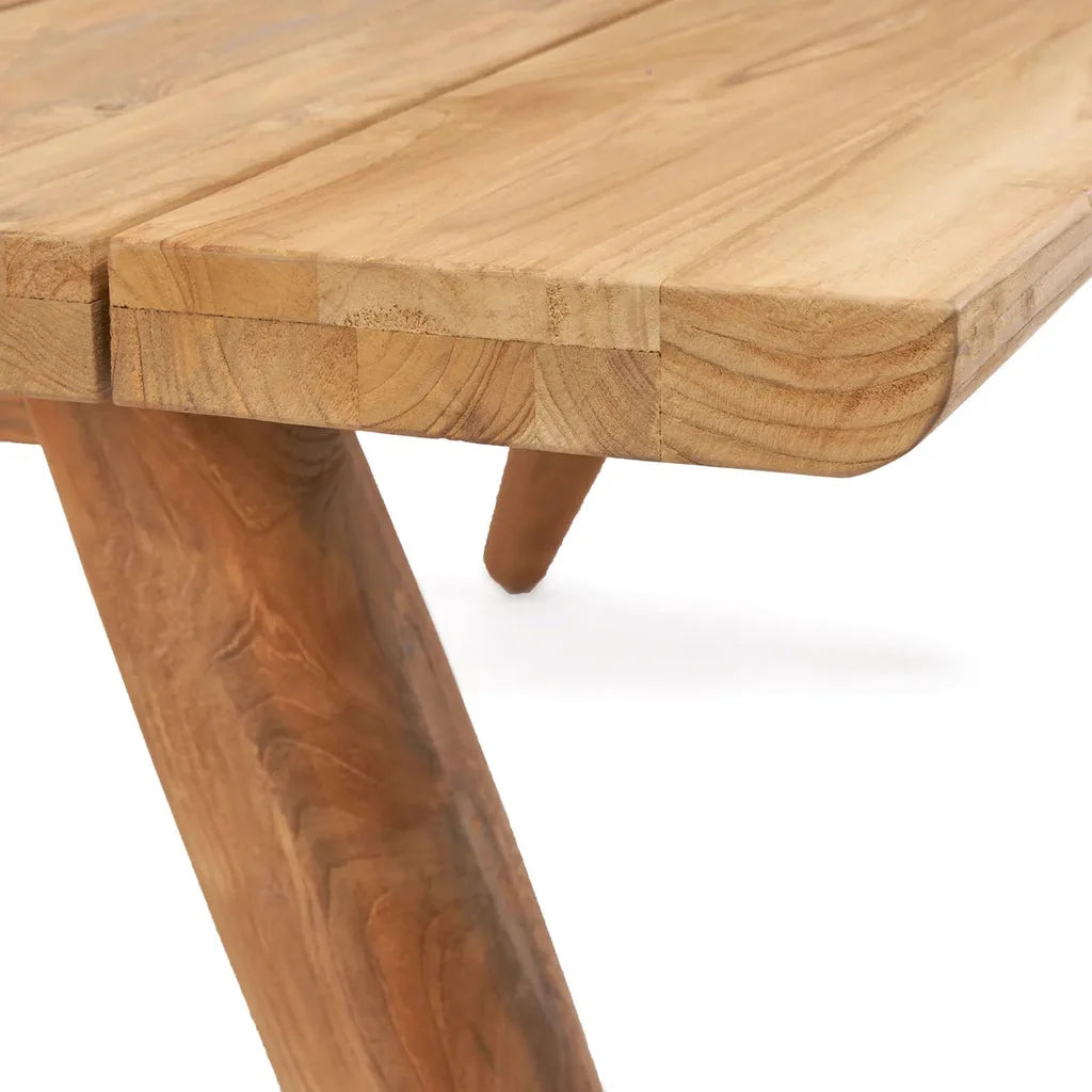 Coin de la table à manger Matita Extérieur 40 en bois avec pied solide appartement outdoor