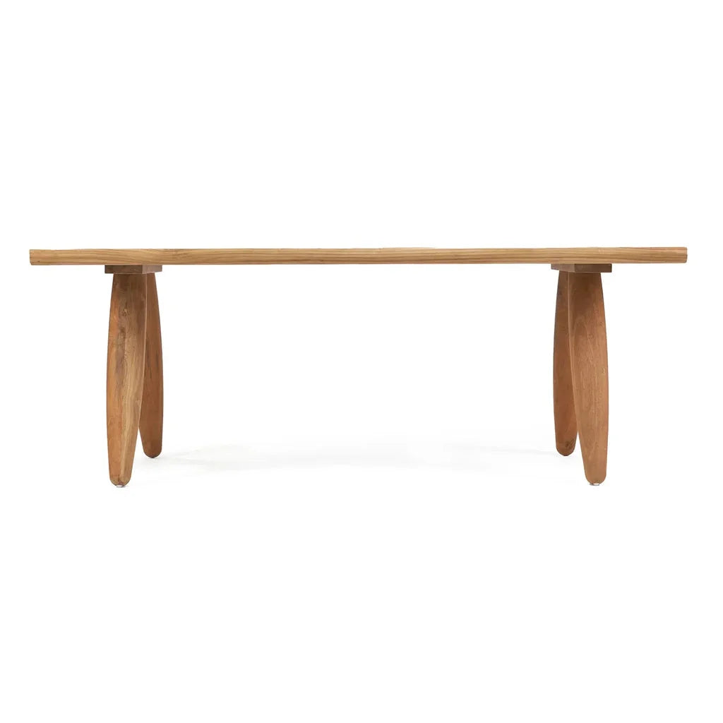 Table en bois avec un design unique de jambes pour La table à manger Matita Extérieur 40