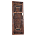 Table à manger pliante en bois recyclé brun patiné – 173x60 cm