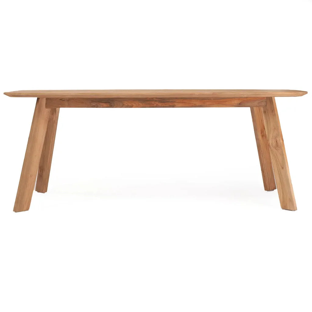 Table en bois rectangulaire pour La table à manger Tutuala Extérieur 40