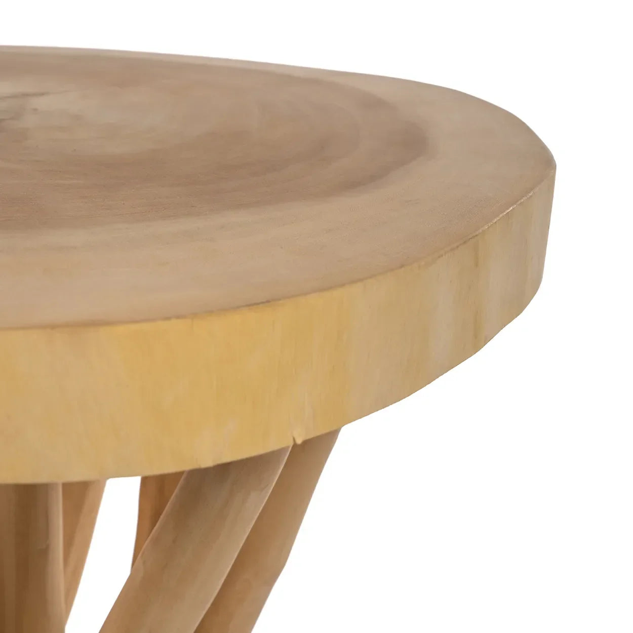 Table de bar en bois de Suar et Teck 103 cm intérieur/extérieur