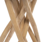 Table de bar en bois de Suar et Teck 103 cm intérieur/extérieur