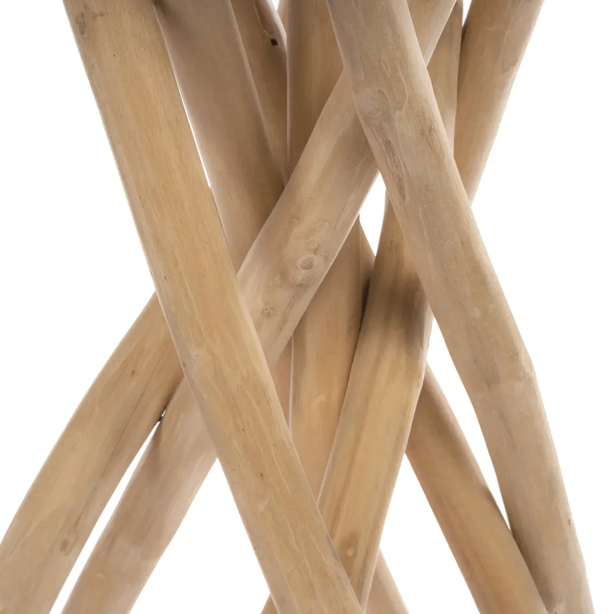 Table de bar en bois de Suar et Teck 103 cm intérieur/extérieur