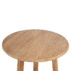 Chaise ronde en bois pour La Table de Bar Fusuma Extérieur