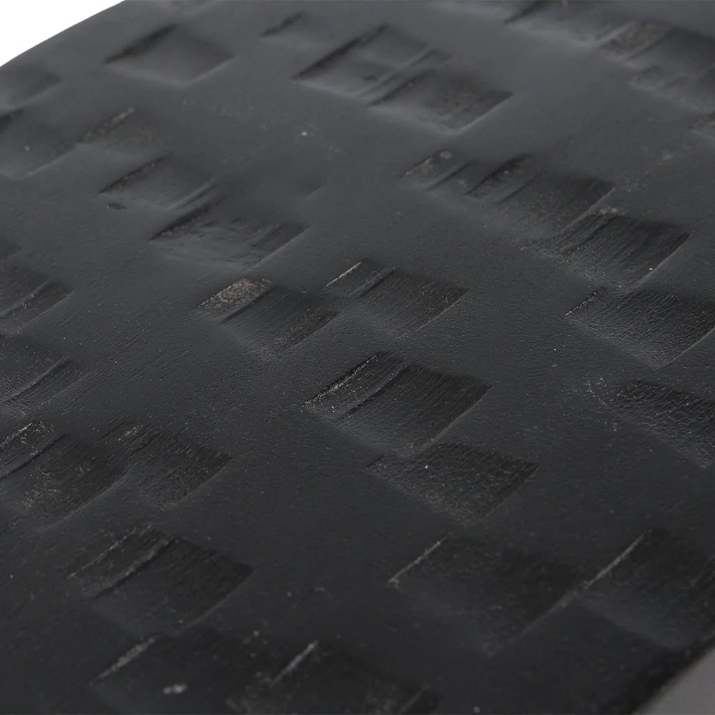 Plateau de skate en caoutchouc noir texturé diamant, 40x25 cm