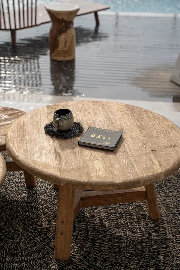 Table basse ronde en bois pour salon La table basse Fusuma - L