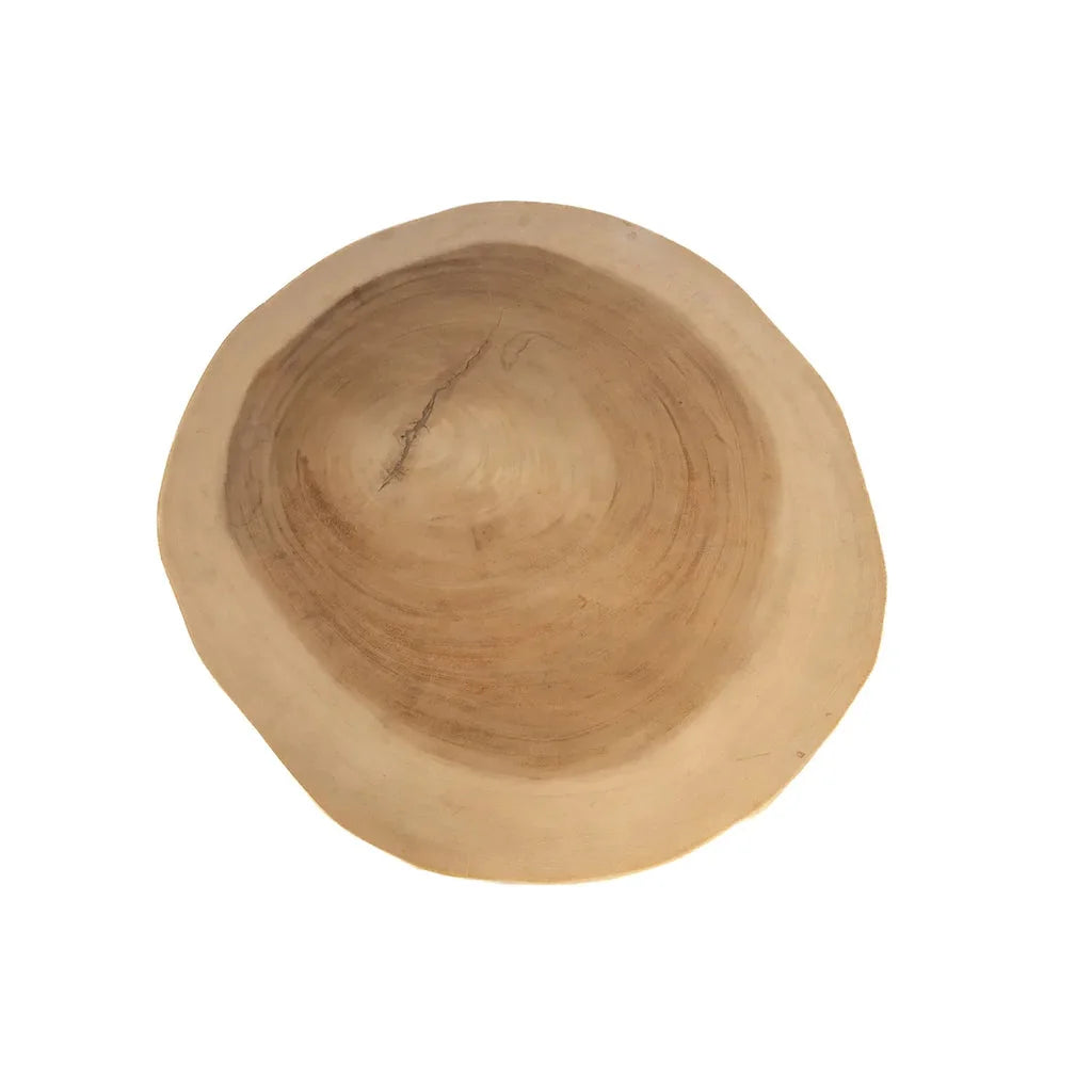 Bol mélangeur en bois avec grain naturel pour La table basse Gili