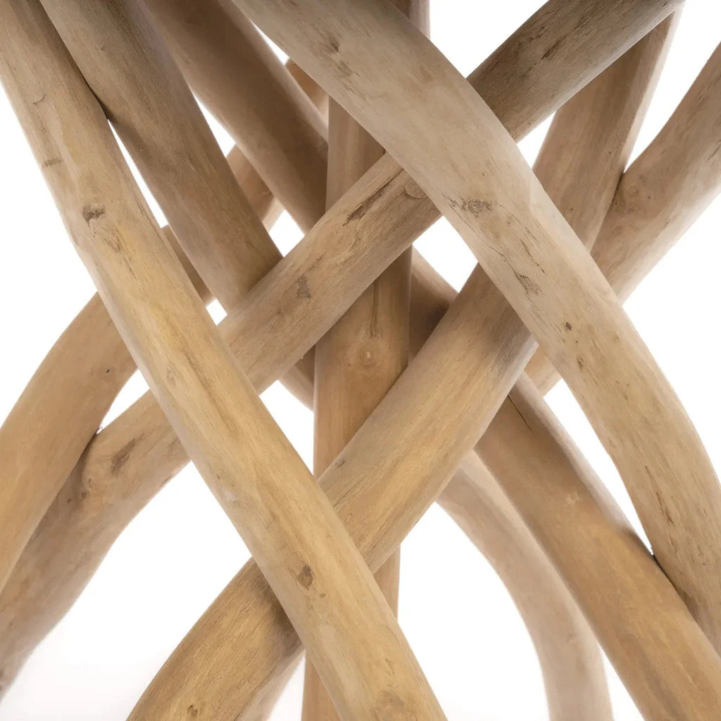 Intertwined wooden branches from La Table Basse Gili