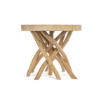 Table basse ronde en bois avec pieds en brindilles pour La table basse Gili