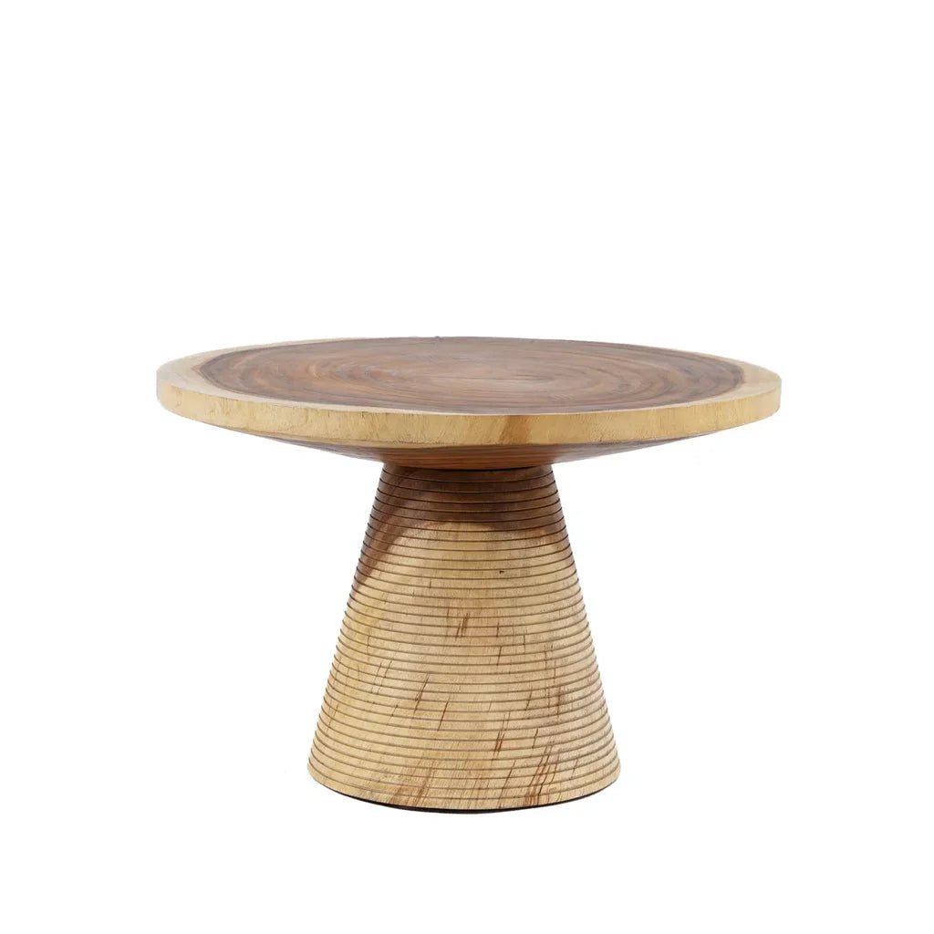 Table d’appoint ronde en bois naturel pour la La table basse Hi Matata Naturelle