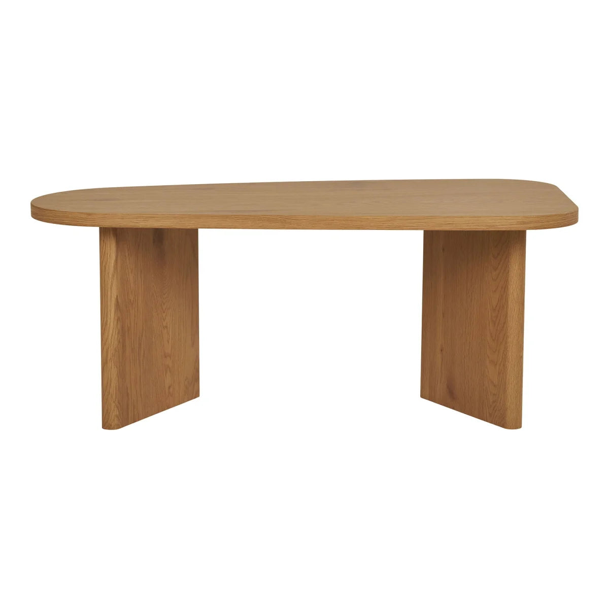 Table basse ovale en bois naturel 50x100 cm pour salon